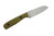 Very Good Knife Company - Mantis - 3" AEB-L Fixed Blade W/ Green Canvas Micarta W/ Orange G-10 Liners Handle