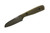 Very Good Knife Company - Mantis - 3" Badlands Cerakote AEB-L Fixed Blade W/ Double Green Canvas Micarta Handle