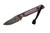 JP Bladesmithing - Fang EDC - 2.25" AEB-L Fixed Blade W/ Apple Jack Dymalux Handle & Black Leather Sheath
