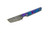 Lex Rex Customs - Mini Deathstick - 2" Alabama Damascus Steel Fixed Blade W/ Blue & Purple Stabilized Wood W/ Tru-Stone Handle 