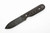 LT Wright Knives - Bushcrafter HC - 3.6" 1075 Steel Fixed Blade W/ High Saber Grind & Python Canvas Micarta Handle - Matte Finish