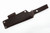 LT Wright Knives - Bushcrafter HC - 3.6" 1075 Steel Fixed Blade W/ High Saber Grind & Desert Ironwood W/ Tox Green Liners Handle - Matte Finish - 1