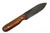 LT Wright Knives - Bushcrafter HC - 3.6" 1075 Steel Fixed Blade W/ High Saber Grind & Desert Ironwood W/ Tox Green Liners Handle - Matte Finish - 1