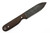 LT Wright Knives - Bushcrafter HC - 3.6" 1075 Steel Fixed Blade W/ High Saber Grind & Brown Burlap Handle - Matte Finish