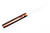 LT Wright Knives Maverick Scout - A2 Steel - Flat Grind - Desert Ironwood W/ Orange Liners Handle - 4