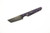 Lex Rex Customs - Mini Deathstick - 2" Alabama Damascus Steel Fixed Blade W/ Purple & Black Grip-X W/ Black Tru-Stone Handle 