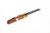 Lex Rex Customs - Mini Deathstick - 2" Alabama Damascus Steel Fixed Blade W/ Burl Wood W/ White Tru-Stone & Red Liners Handle 