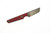 Lex Rex Customs - Mini Deathstick - 2" Alabama Damascus Steel Fixed Blade W/ Red G-10 W/ Black Liners Handle 