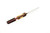 Lex Rex Customs - Mini Deathstick - 2" Alabama Damascus Steel Fixed Blade W/ Burl Wood W/ White Tru-Stone & Dark Epoxy Handle 