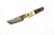 Lex Rex Customs - Mini Deathstick - 2" Alabama Damascus Steel Fixed Blade W/ Burl Wood W/ White Tru-Stone & Dark Epoxy Handle 