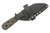 Very Good Knife Company - The Hawk - 3.5" AEB-L Fixed Blade W/ Python Canvas Micarta Handle