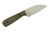 Very Good Knife Company - The Hawk - 3.5" AEB-L Fixed Blade W/ Double Green Canvas Micarta Handle