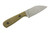 Very Good Knife Company - The Hawk - 3.5" AEB-L Fixed Blade W/ Green Canvas Micarta W/ Orange Liners Handle
