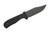 Very Good Knife Company - Counter Strike - 4" Black Cerakote AEB-L Fixed Blade W/ Black Canvas Micarta W/ Red Liners Handle