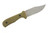 Very Good Knife Company - Counter Strike - 4" AEB-L Fixed Blade W/ Green Canvas Micarta W/ Orange Liners Handle