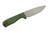 Very Good Knife Company - Rogue - 4" AEB-L Fixed Blade W/ OD Green Grip-X W/ Orange Liners Handle