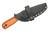Very Good Knife Company - Rogue - 4" Black Cerakote AEB-L Fixed Blade W/ Black & Orange G-10 Handle