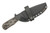 Very Good Knife Company - Rogue - 4" Badlands Cerakote AEB-L Fixed Blade W/ Python Canvas Micarta Handle