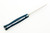 Lishen Knives - Dakota - 3.75" AEB-L Scandi Grind Fixed Blade W/ Admiral Blue Jute Micarta W/ Aluminum Pins Handle
