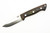Lishen Knives - Dakota - 3.75" AEB-L Saber Grind Fixed Blade W/ Green Mountain Camo Dymalux W/ Aluminum Pins Handle