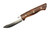 Lishen Knives - Dakota - 3.75" AEB-L Saber Grind Fixed Blade W/ Desert Ironwood W/ Mosaic Pins Handle