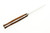 Lishen Knives - Little Fowl - 2.8" AEB-L Scandi Grind Fixed Blade W/ Desert Ironwood W/ Brass Pins Handle