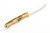 Lishen Knives - Little Fowl - 2.8" AEB-L Scandi Grind Fixed Blade W/ Spalted Maple W/ Brass Pins Handle