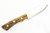 Lishen Knives - Little Canuck - 3.25" AEB-L Scandi Grind Fixed Blade W/ Spalted Maple W/ Brass Pins Handle