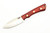 Lishen Knives - Little Canuck - 3.25" AEB-L Saber Grind Fixed Blade W/ Rosewood Dymalux W/ Brass Pins Handle