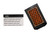 Sage Grouse Leather Tooled Pocket Knife Slip, Black/Rust "Block Basket" Pattern, X-Small