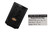 Sage Grouse Leather Tooled Pocket Knife Slip, Black/Black "Burst Box" Pattern, X-Small