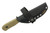 Very Good Knife Company - Tradition Jr. - 3.5" AEB-L Fixed Blade W/ Green Canvas Micarta W/ Orange Liners Handle