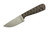 Very Good Knife Company - Adventure - 3.75" AEB-L Fixed Blade W/ Python Canvas Micarta Handle