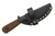 Very Good Knife Company - Adventure - 3.75" AEB-L Fixed Blade W/ Brown Burlap W/ Orange Liners Handle