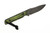 JP Bladesmithing - Fang XL - 3.125" AEB-L Fixed Blade W/ Green Hornet Dymalux Mirkwood Texture Handle & Black Leather Sheath