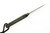 JP Bladesmithing - Fang XL - 3.125" AEB-L Fixed Blade W/ Green Hornet Dymalux Handle & Black Leather Sheath