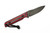 JP Bladesmithing - Fang XL - 3.125" AEB-L Fixed Blade W/ Apple Jack Dymalux Handle & Black Leather Sheath