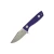 Aux Mfg Runt XL Fixed Blade, Purple G10, Stonewash 14C28N - AUX012PPL