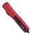 Microtech Ultratech Double Edge, Red Aluminum / Black M390 - 122-1RD