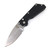 ProTech Strider - Black Knurled Handle - Stonewash Blade - 2305