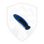 Kershaw  Scallion Navy Blue Aluminum, Blasted 420HC - 1620NB