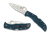 Spyderco Endela, Blue FRN / Satin K390 - C243FPK390