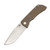 McNees Knives MAC2 Textured Bronzed Titanium, 20CV