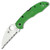 Spyderco Salt 2 Wharncliffe, Green FRN / Satin LC200N, Serrated - C88FSWCGR2