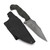 Stroup Knives TU2 Tactical Use Fixed Blade Knife 4.25" 1095 Clip Point Milled Black/Green G10 Kydex Sheath
