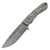 Stroup Knives GP2 General Purpose Fixed Blade Knife 3" 1095 Clip Point Milled Black/Tan/White G10 Kydex Sheath