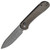 Civivi Button Lock Elementum - Dark Green Micarta / Gray Stonewash 14C28N - C2103C