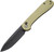 Civivi Button Lock Elementum - Olive Micarta / Black Stonewash 14C28N - C2103B