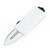 Microtech Exocet Double Edge Full Serration Stormtrooper, White M390 - 157-3ST