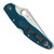 Spyderco Police 4 Lightweight,  Blue FRN / Satin K390, Serrated - C07FS4K390